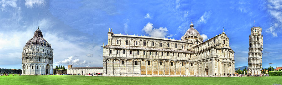 Pisa - leaning tower, cathedral and baptistry Photograph by Weston Westmoreland