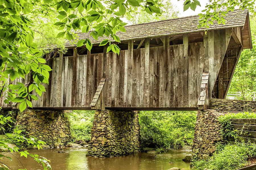 Pisgah Covered Bridge in Spring Photograph by Donna Twiford