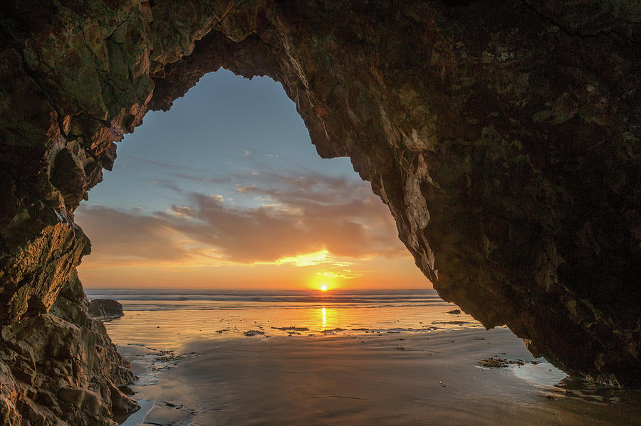 Pismo Caves Sunset Photograph by Mike Long
