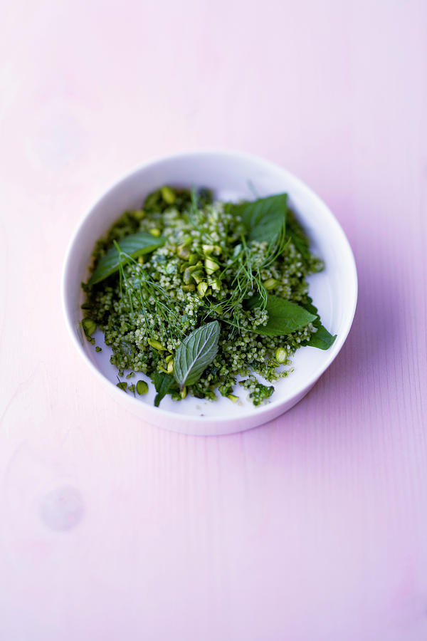 Pistachio Tabbouleh With Mint And Ajwain Photograph by Michael Wissing