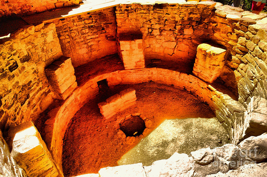 Pit in a kiva Photograph by Jeff Swan