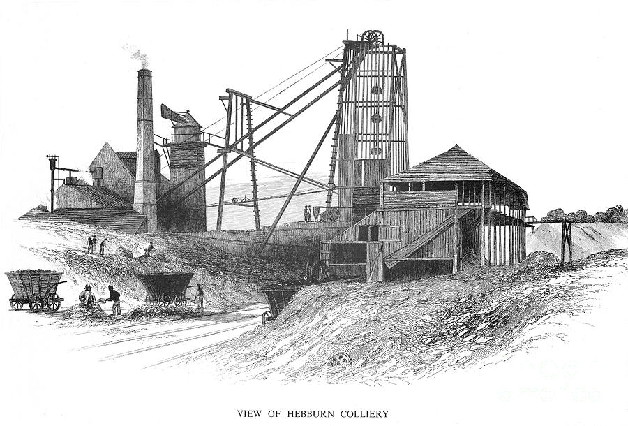 Pithead At Hebburn Colliery Drawing by Print Collector
