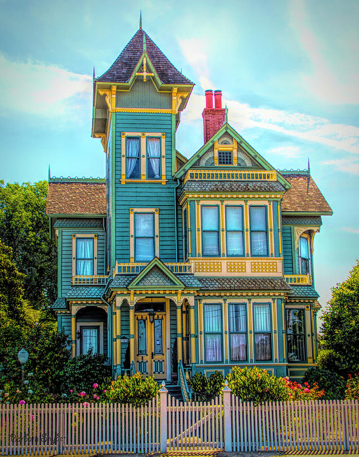 Pitkin Conrow Victorian Mansion Arroyo Grande California Photograph by Barbara Snyder