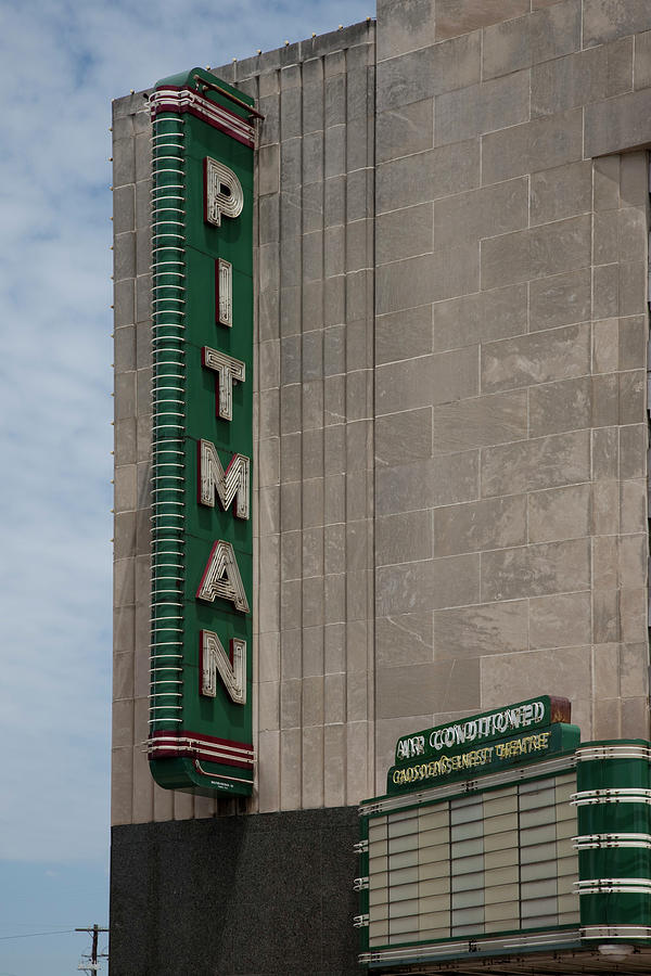 Pittman Movie Theatre Painting by Carol Highsmith