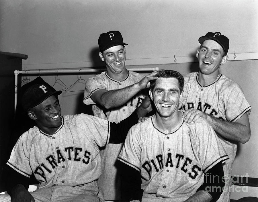Pitts Pirates Pranking In Dressing Room Photograph by Bettmann
