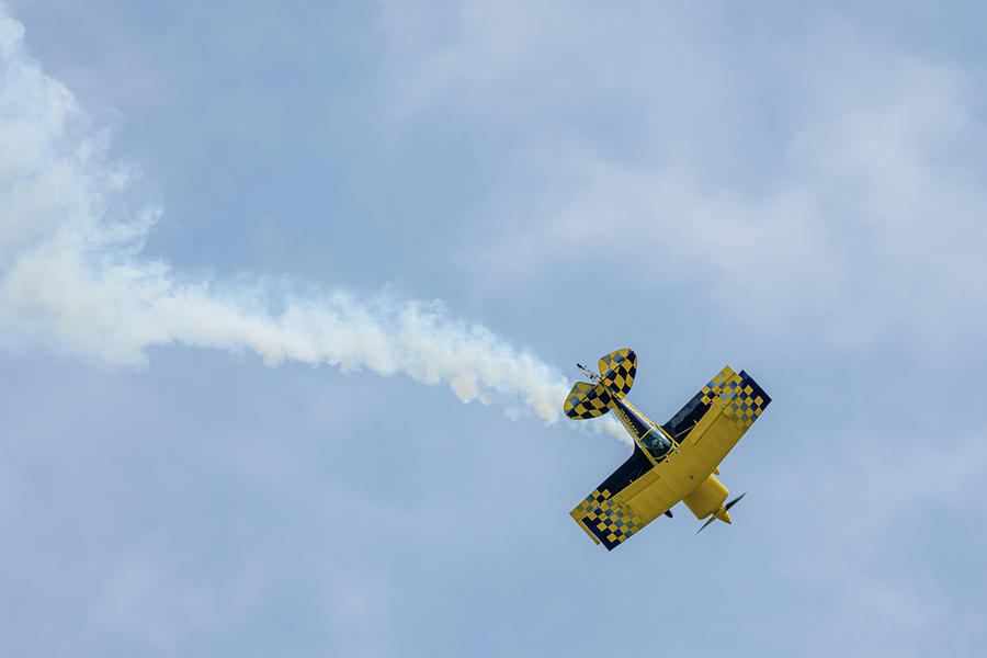 Pitts Special Above RAF Cosford 2019 Photograph by Scott Lyons
