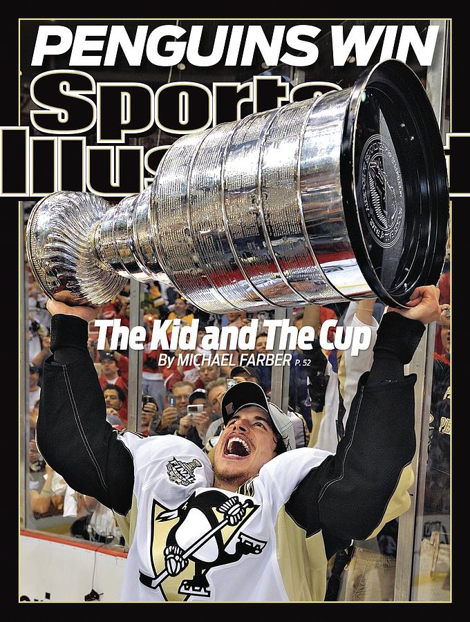 Magazine Cover Photograph - Pittsburgh Penguins Sidney Crosby, 2009 Nhl Stanley Cup Sports Illustrated Cover by Sports Illustrated