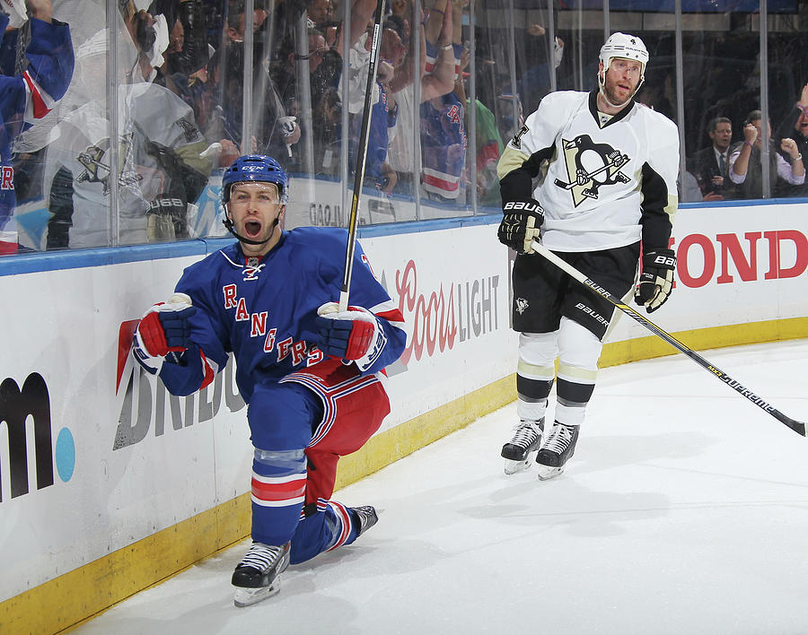 Pittsburgh Penguins V New York Rangers Photograph by Jared Silber