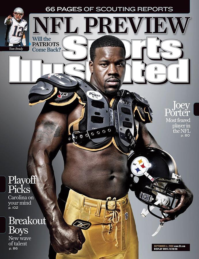 Pittsburgh Steelers Joey Porter Sports Illustrated Cover Photograph by Sports Illustrated