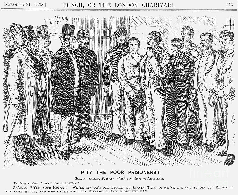 Pity The Poor Prisoners, 1868. Artist by Print Collector