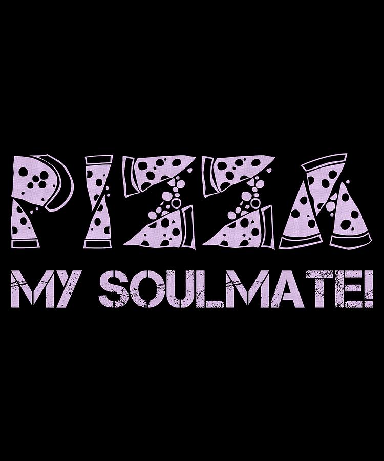Pizza My Soulmate Purple Digital Art by Lin Watchorn
