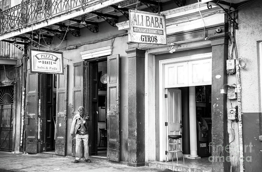 Pizza or Gyros in the French Quarter New Orleans Photograph by John Rizzuto