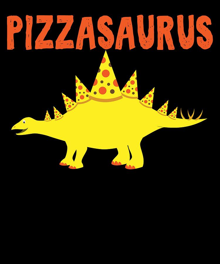 Pizzasaurus Digital Art by Lin Watchorn