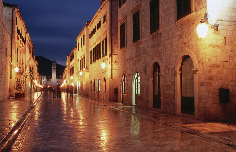 Placa At Twilight, Dubrovnik, Croatia Photograph by Lonely Planet