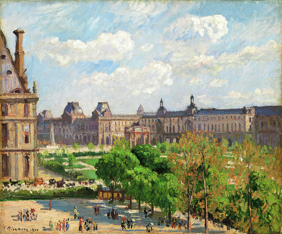 Place Du Carrousel Painting - Place Du Carrousel, Paris - Digital Remastered Edition by Camille Pissarro Place Du Carrousel Painting - Place Du Carrousel, Paris - Digital Remastered Edition by Camille Pissarro