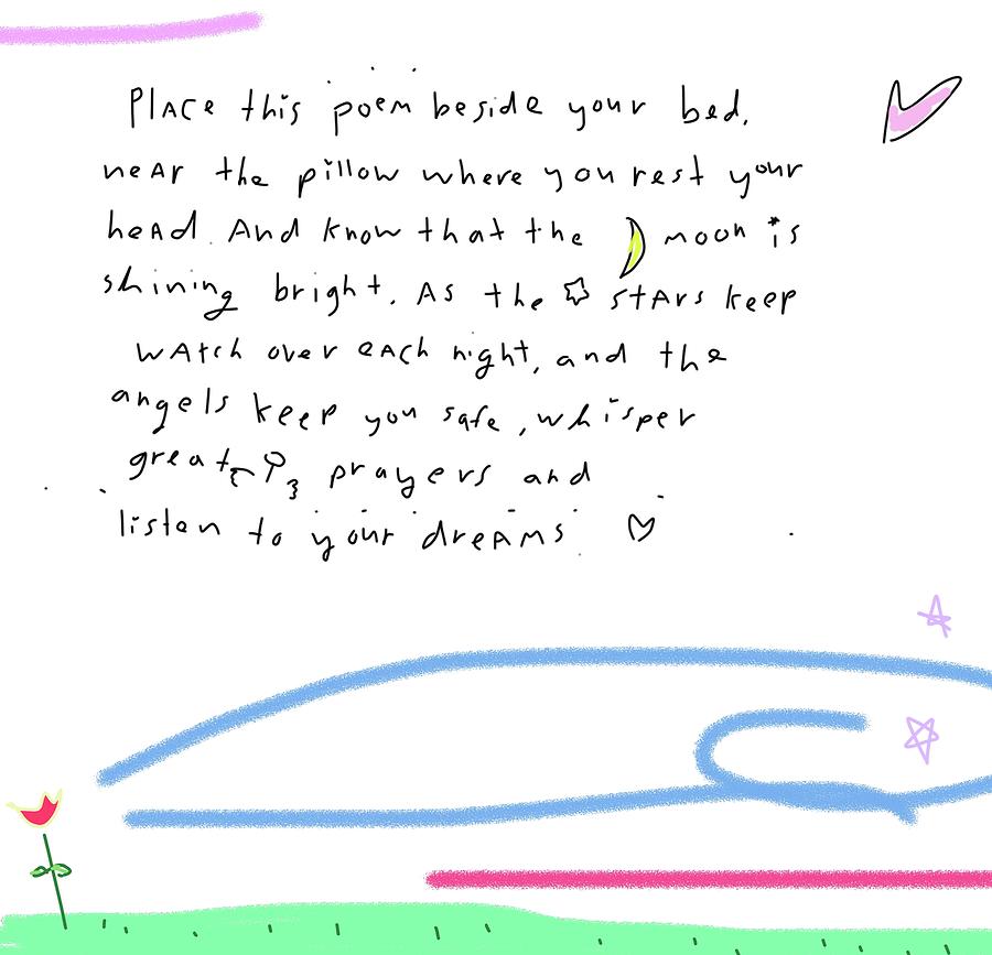 Place This Poem Drawing by Ashley Rice