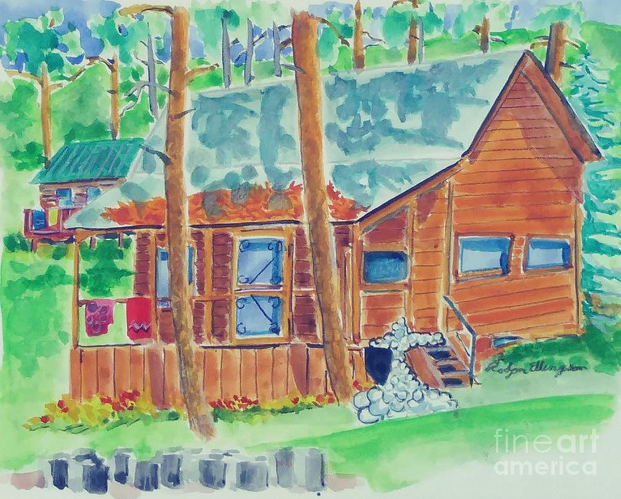 Placerville Camp, Reed Painting by Rodger Ellingson