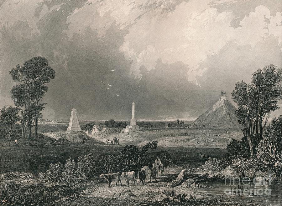 Plains Of Waterloo Drawing by Print Collector