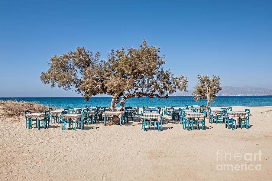 Color Photograph - Plaka Beach Naxos Island Greece by Christos Siatos Color Photograph - Plaka Beach Naxos Island Greece by Christos Siatos