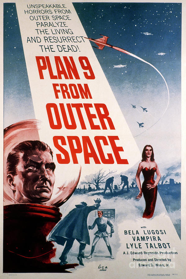 Plan 9 From Outer Space Movie Poster Photograph by Library Of Congress/science Photo Library
