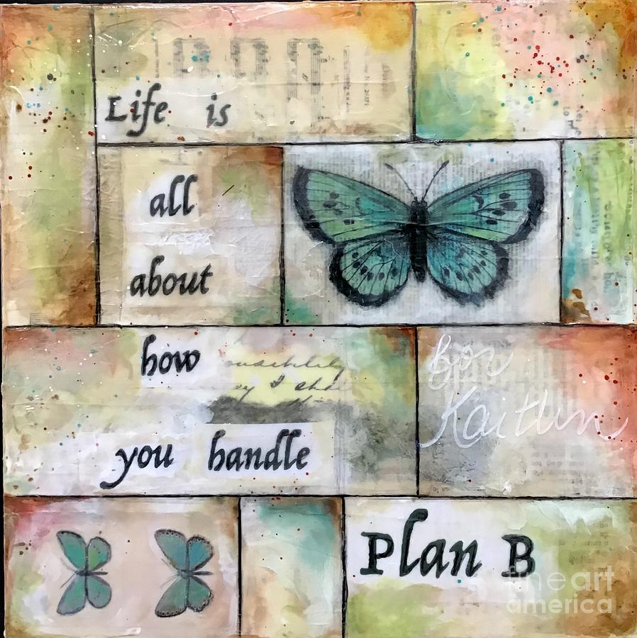Butterfly Wall Art Painting by Diane Fujimoto