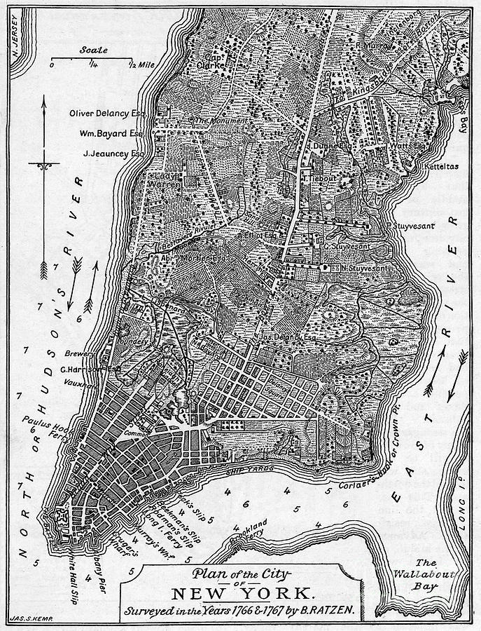Plan Of The City Of New York Photograph by Bettmann