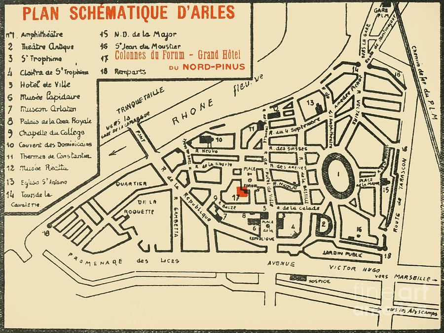 Plan Schematique Darles C Drawing by Print Collector