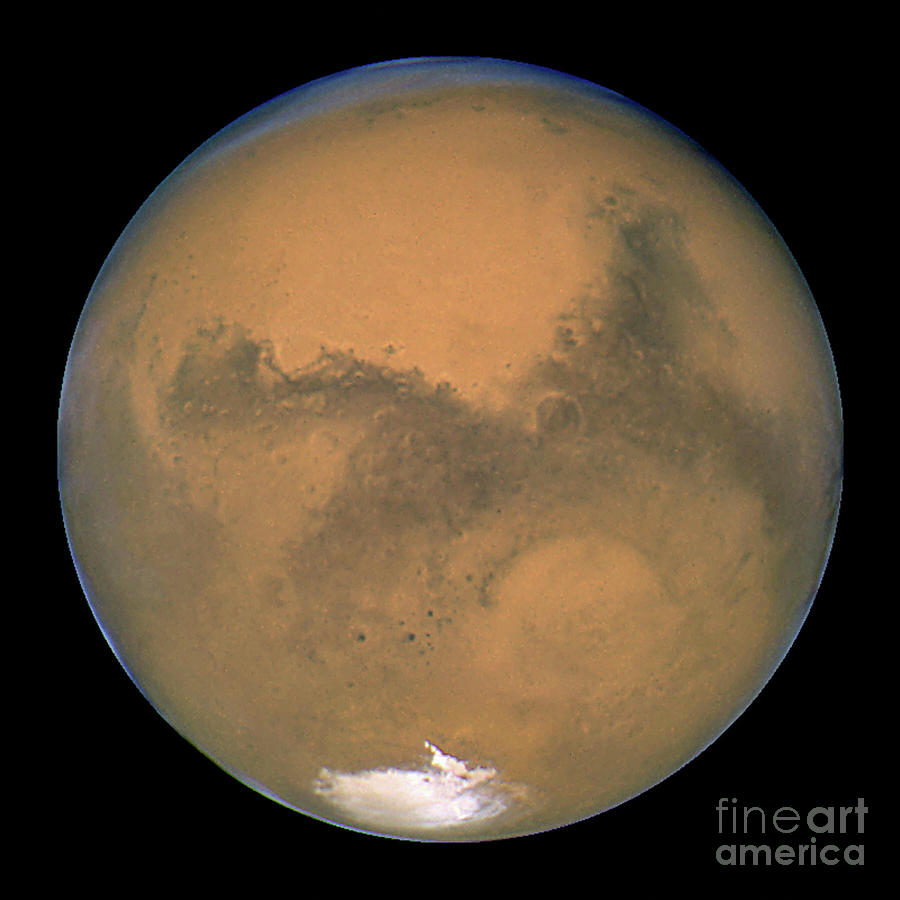 Planet Mars Makes A Close Approach Photograph by Nasa
