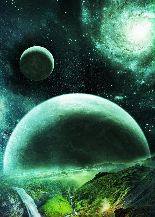 Space Digital Art - Planetrise by Visions Beyond Space Digital Art - Planetrise by Visions Beyond