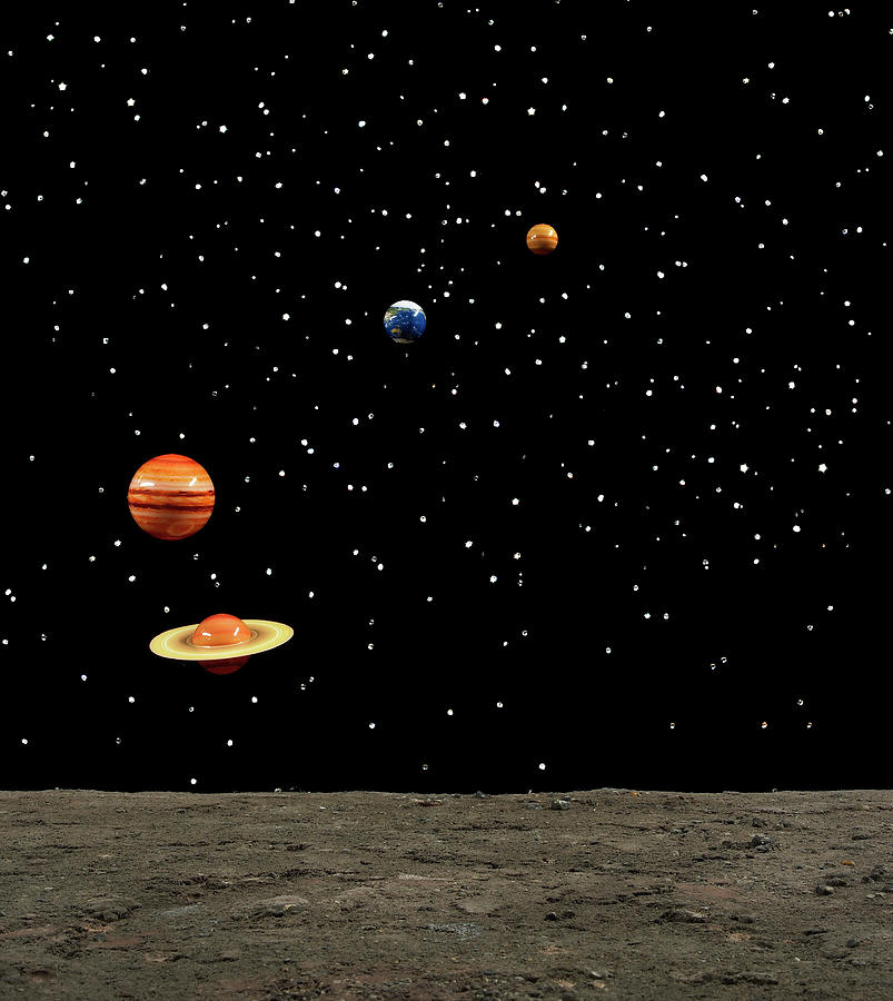 Planets Against Stars Photograph by Mark Weiss
