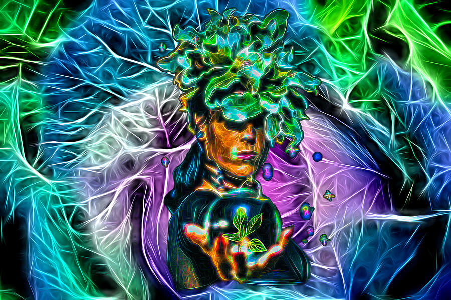 Plant Goddess Digital Art by Lisa Yount