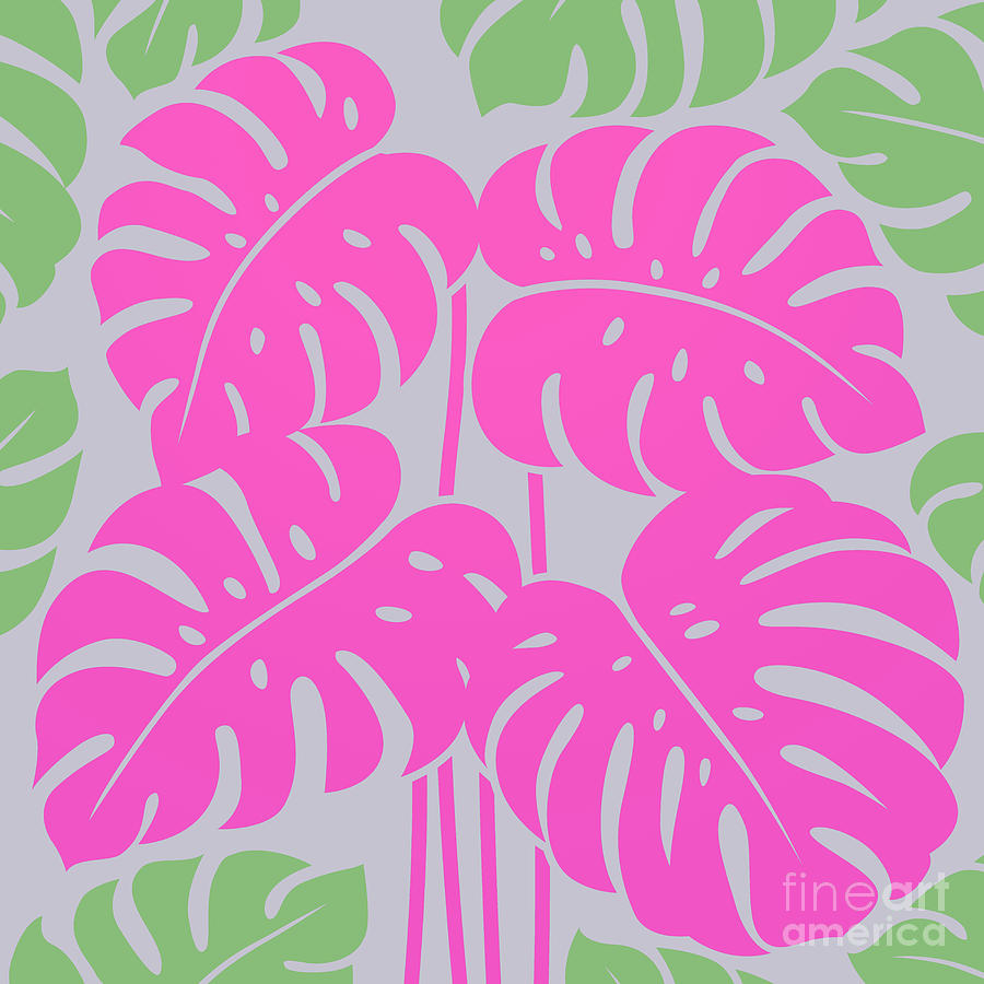 Plants - Philodendron#3_pink Digital Art