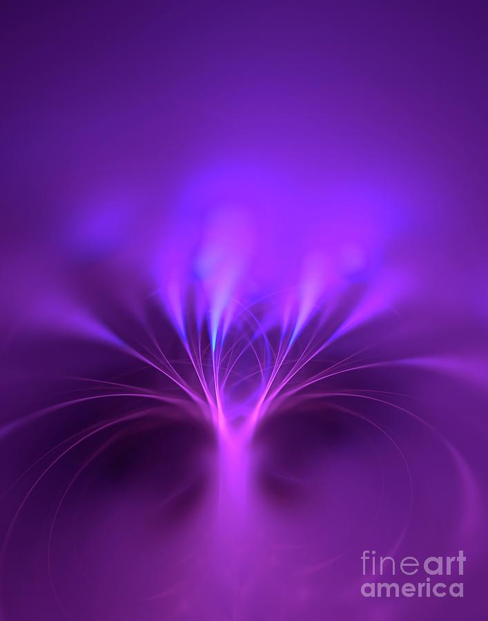 Abstract Photograph - Plasma Filiments Fractal Illustration. by David Parker/science Photo Library