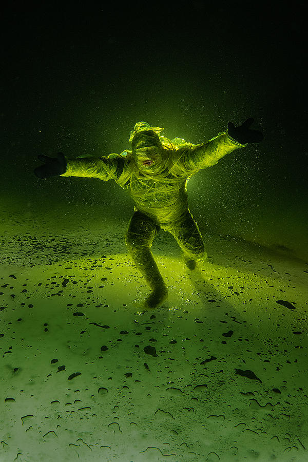 Underwater Photograph - Plastic Demon by Viktor Lyagushkin