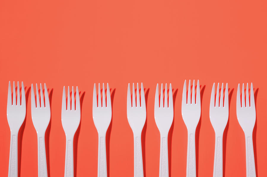 Plastic Forks Photograph by Paul Taylor