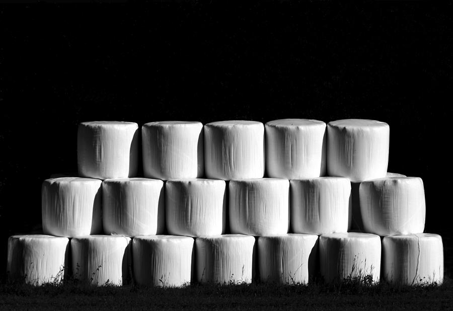 Black And White Photograph - Plastic Hay by Bror Johansson