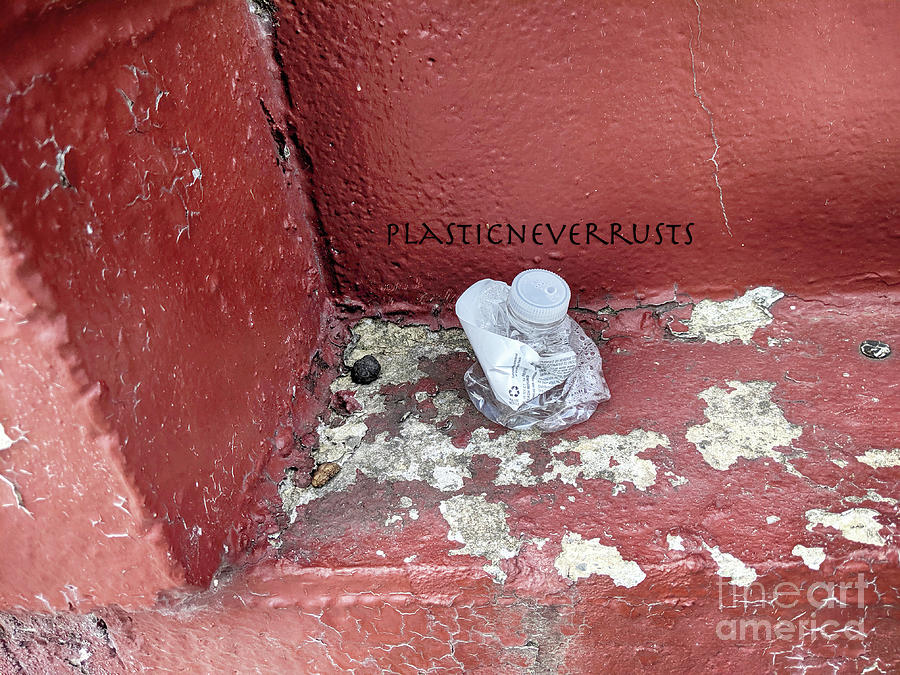 Plastic Photograph - Plastic Never Rusts by Steven Digman Plastic Photograph - Plastic Never Rusts by Steven Digman