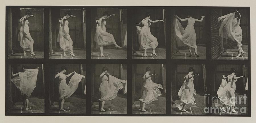 Plate Number 188. Dancing (fancy), 1887 (collotype) Photograph by Eadweard Muybridge