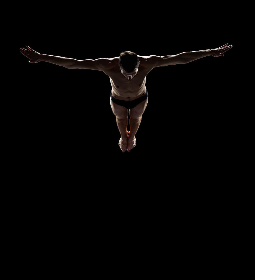Platform High Diver In Forward Line-up Photograph by Lewis Mulatero Platform High Diver In Forward Line-up Photograph by Lewis Mulatero