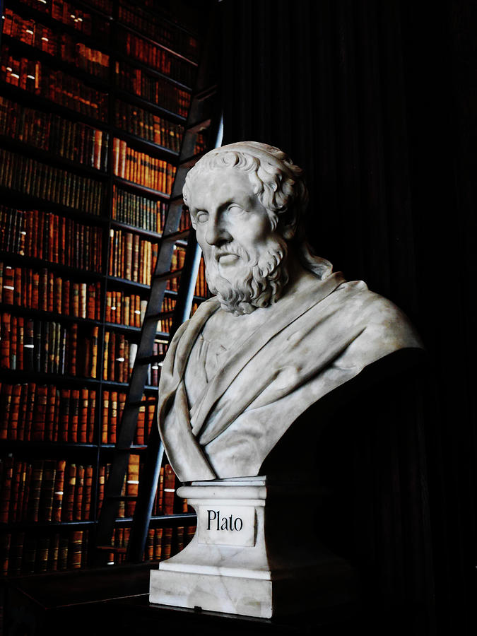 Book Shelf Photograph - Plato a Writer of Knowledge by Lexa Harpell