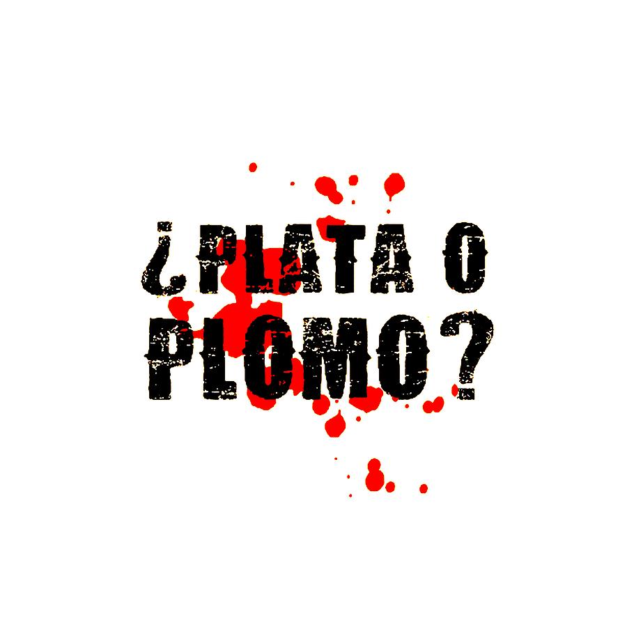 Plat Drawing - Plato O Plomo by Mimi Kiki Plat Drawing - Plato O Plomo by Mimi Kiki