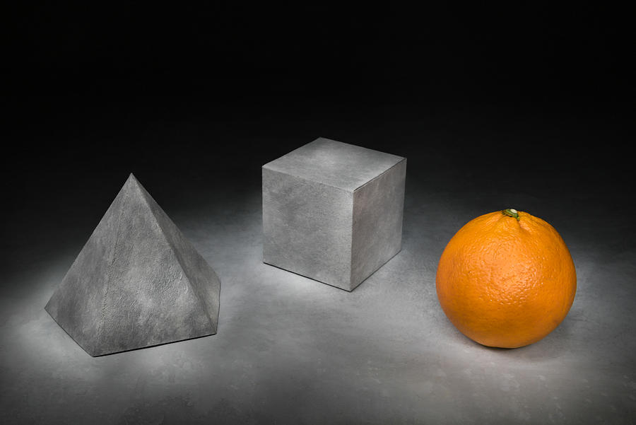 Cube Photograph - Platonic Solids by Christophe Verot