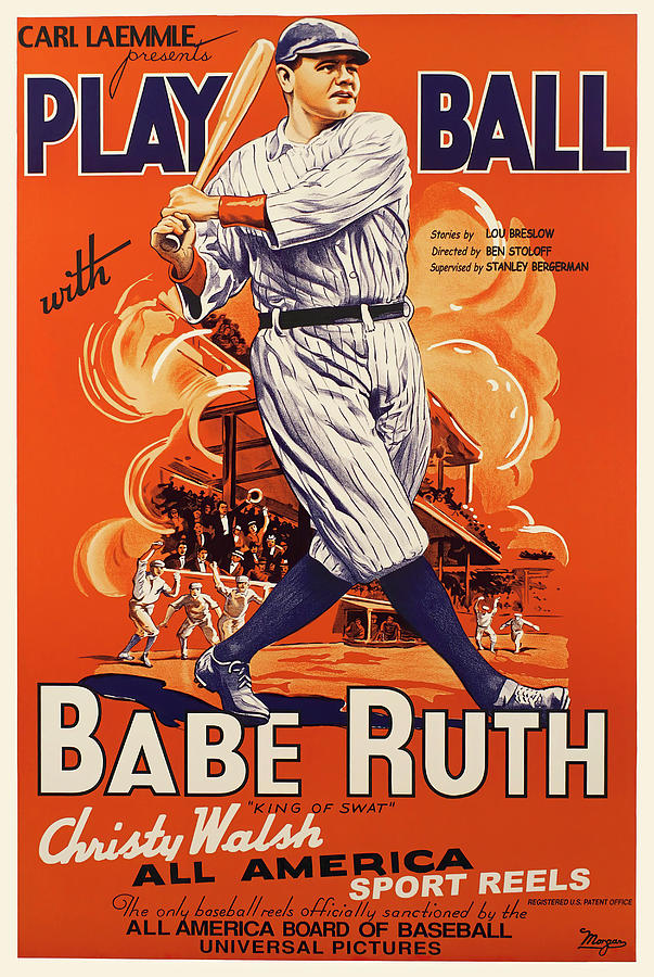 Play Ball Starring Babe Ruth 1920 Photograph by Daniel Hagerman