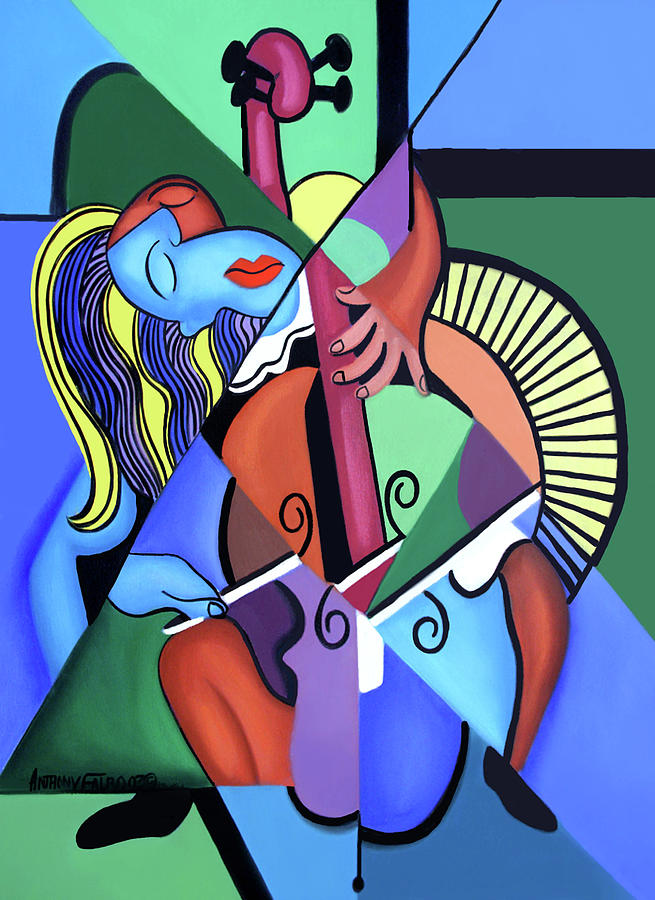 Colorful Painting - Play Me by Anthony Falbo Colorful Painting - Play Me by Anthony Falbo