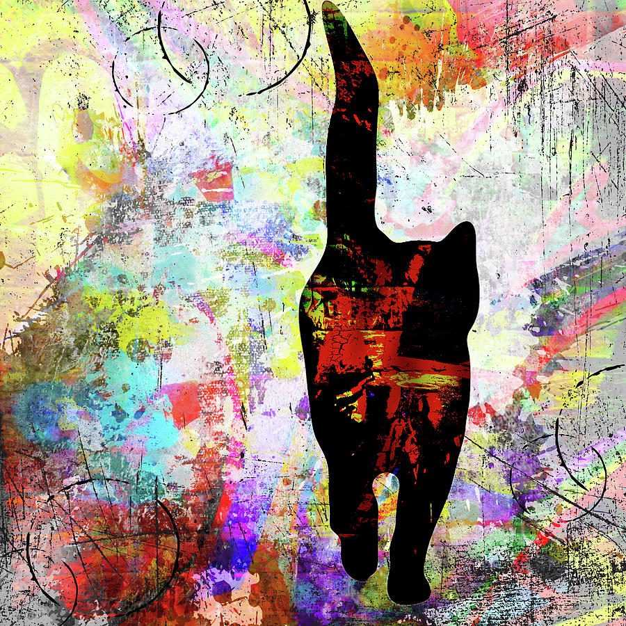 Cat Mixed Media - Playful Kitty 4 by Lightboxjournal