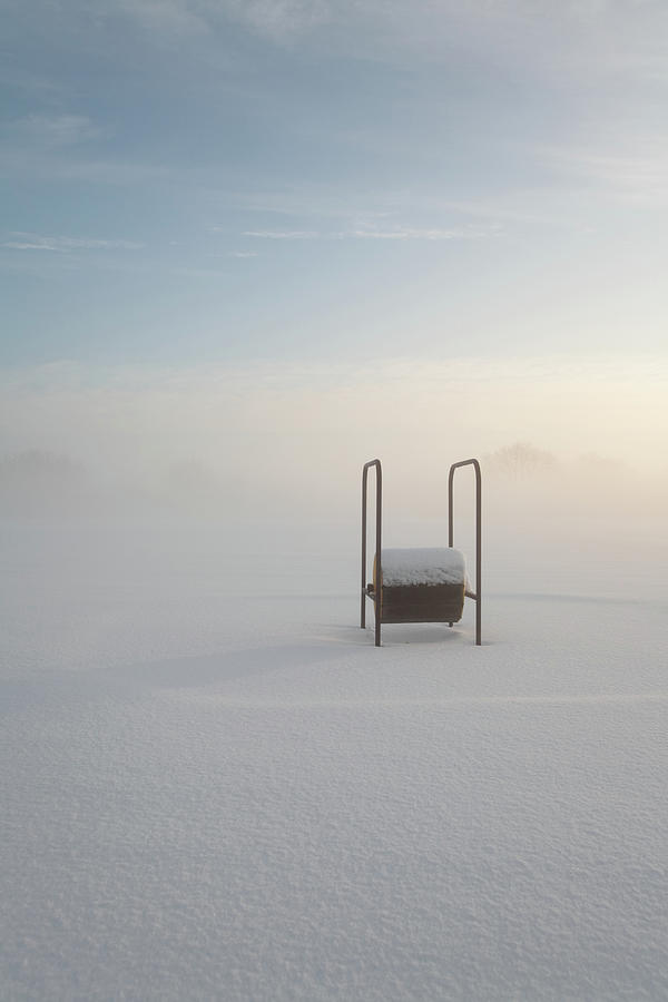 Playground In Fresh Snow Photograph by Andy Stafford