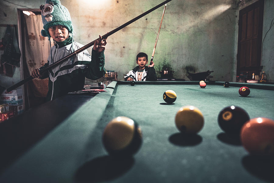 Pool Photograph - Playing Pool Among The Northern Montains by Marco Tagliarino