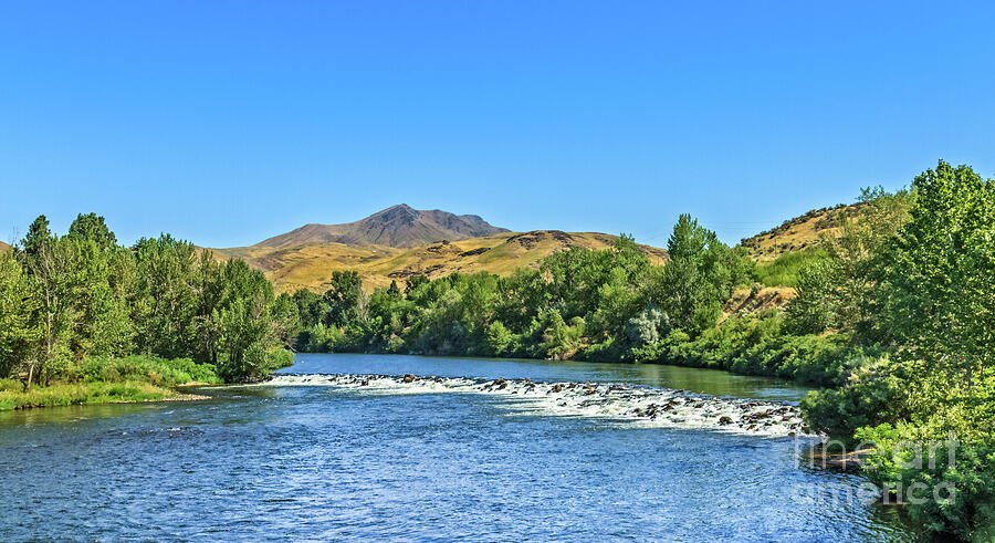 Gem County Photograph - Plaza Bridge View by Robert Bales Gem County Photograph - Plaza Bridge View by Robert Bales