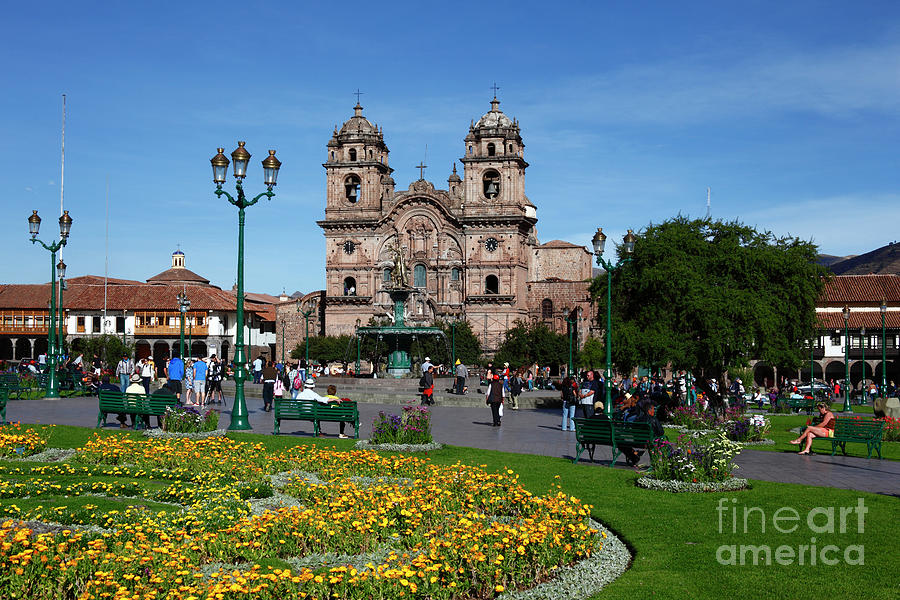 Plaza de Armas Cusco Peru Photograph by James Brunker