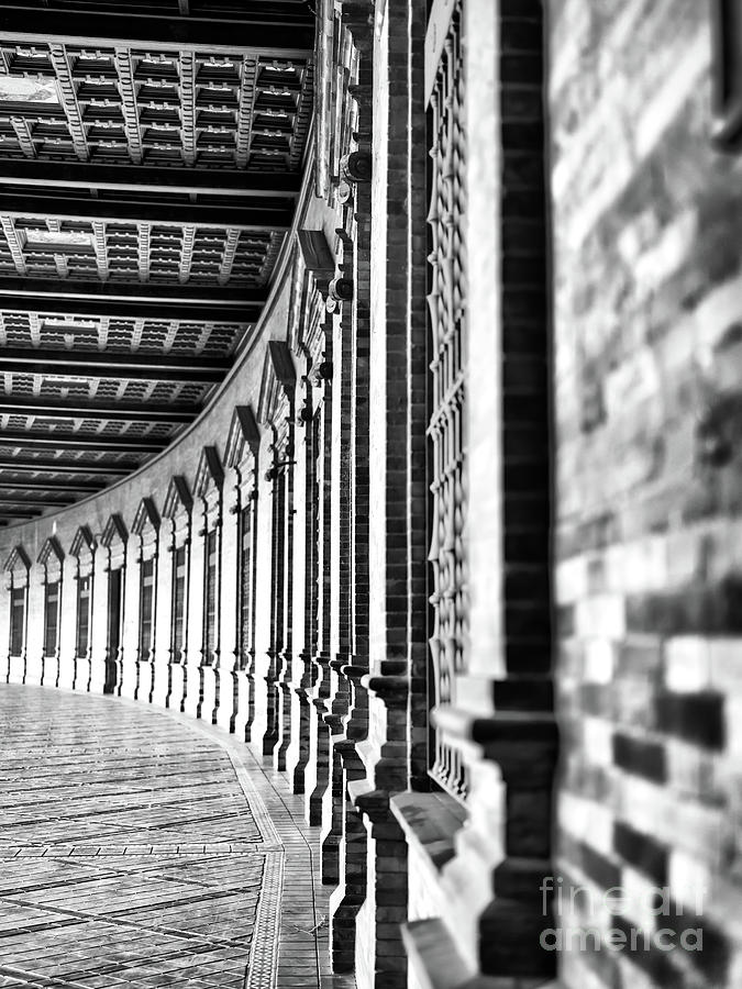Plaza de Espana Lines in Seville Photograph by John Rizzuto